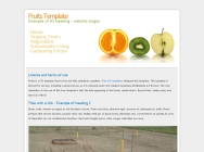 Fruits free css template