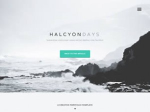 halcyon days free css theme