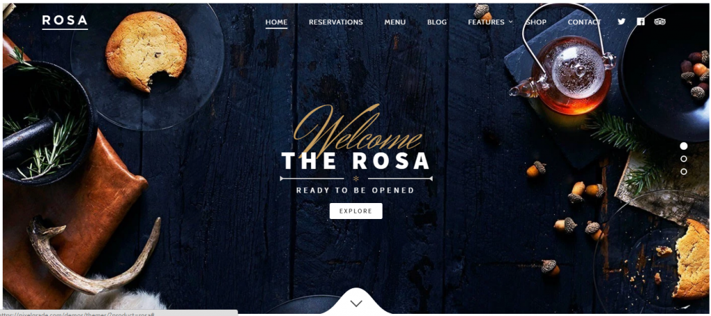 rosa - an exquisite restaurant wordpress theme