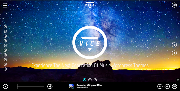 Vice Music BandDj and Radio WordPress Theme